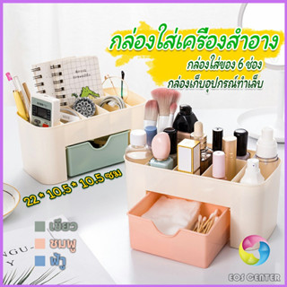 Eos Center กล่องวางเครื่องสำอางค์ กล่องเก็บอุปกรณ์สำนักงาน สีพลาสเทล Cosmetics Box Drawer