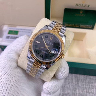 นาฬิกา ROLEX OYSTER PERPETUAL DATEJUST SWISS โรงงาน EW ใส่สลับแท้