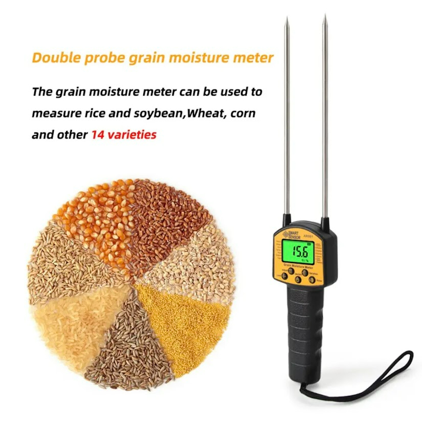 ของแท้100% SMART SENSOR AR991 Digital Grain Moisture Meterสำหรับข้าวโพดข้าวสาลีข้าวถั่วถั่วลิสงเม็ดก