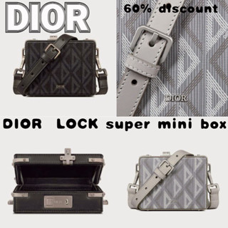 ดิออร์   DIOR  LOCK super mini box กระเป๋าถือ/กระเป๋าผู้ชาย/รุ่นใหม่ล่าสุด/ตัวแทนจัดซื้อของแท้/ของแท้ 100%