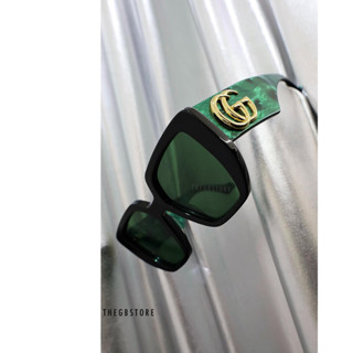 แว่นกันแดด GUCCI GG0956S Black Green / ตัวแทนจำหน่าย GUCCI EYEWAER เป็นทางการ