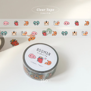 MINIFAAH - Clear Tape เทปใส ลายอวัยวะ ร่างกาย วิทยาศาสตร์