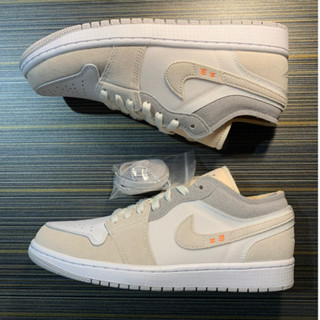 （ของแท้ 100 %）Air Jordan 1 Low SE Craft (GS) เบาและทนทานต่อการสึกหรอ