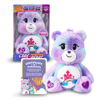 ตุ๊กตาแคร์แบร์ Care Bears Care A Lot Bear 40th Anniversary Limited Edition ขนาด 14 นิ้ว