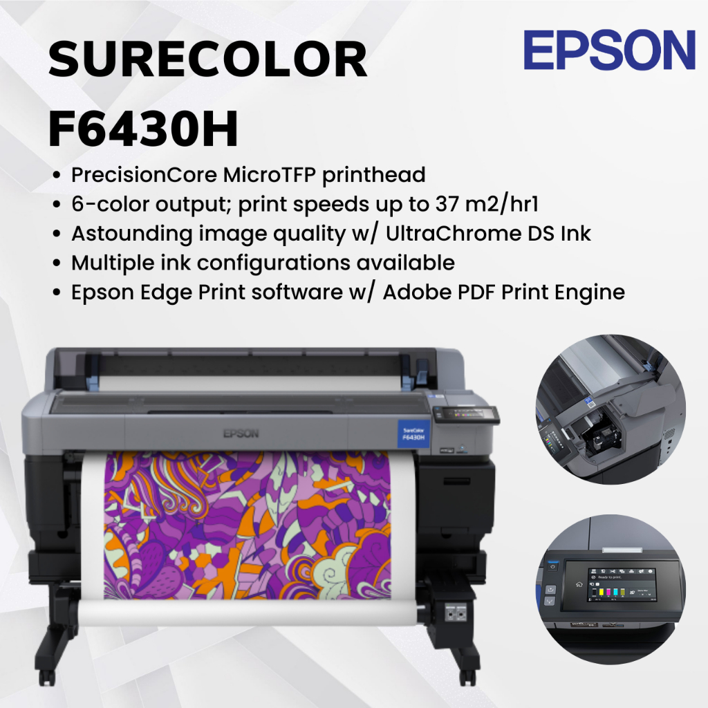 เครื่องปริ้นซับลิเมชั่น2023 เครื่องพิมพ์ลายเสื้อ แบรนด์EPSON F6430H (ใบจองเครื่อง)
