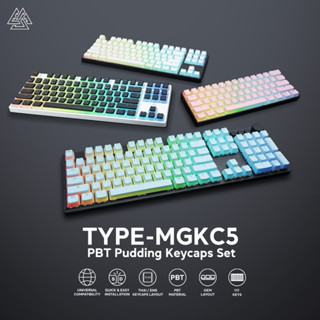 EGA TYPE MGKC5 Keycaps คีย์แคปพุดดิ้ง ไทย / อังกฤษ คีย์แคป 117 ปุ่ม ไฟทะลุอังกฤษ วัสดุ PBT ใส่กับคีย์บอร์ดแมคคานิคอลได้