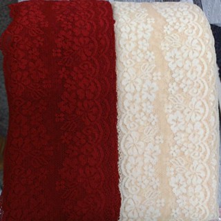 ลูกไม้หลากสียืดได้4นิ้วต่อชายกระโปรงตกแต่งเสื้อผ้า