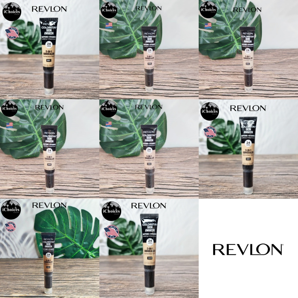 [Revlon] ColorStay Skin Awaken 5-in-1 Concealer 8 ml เรฟลอน คอนซีลเลอร์ 24 HRS, Caffeine & Vitamin C