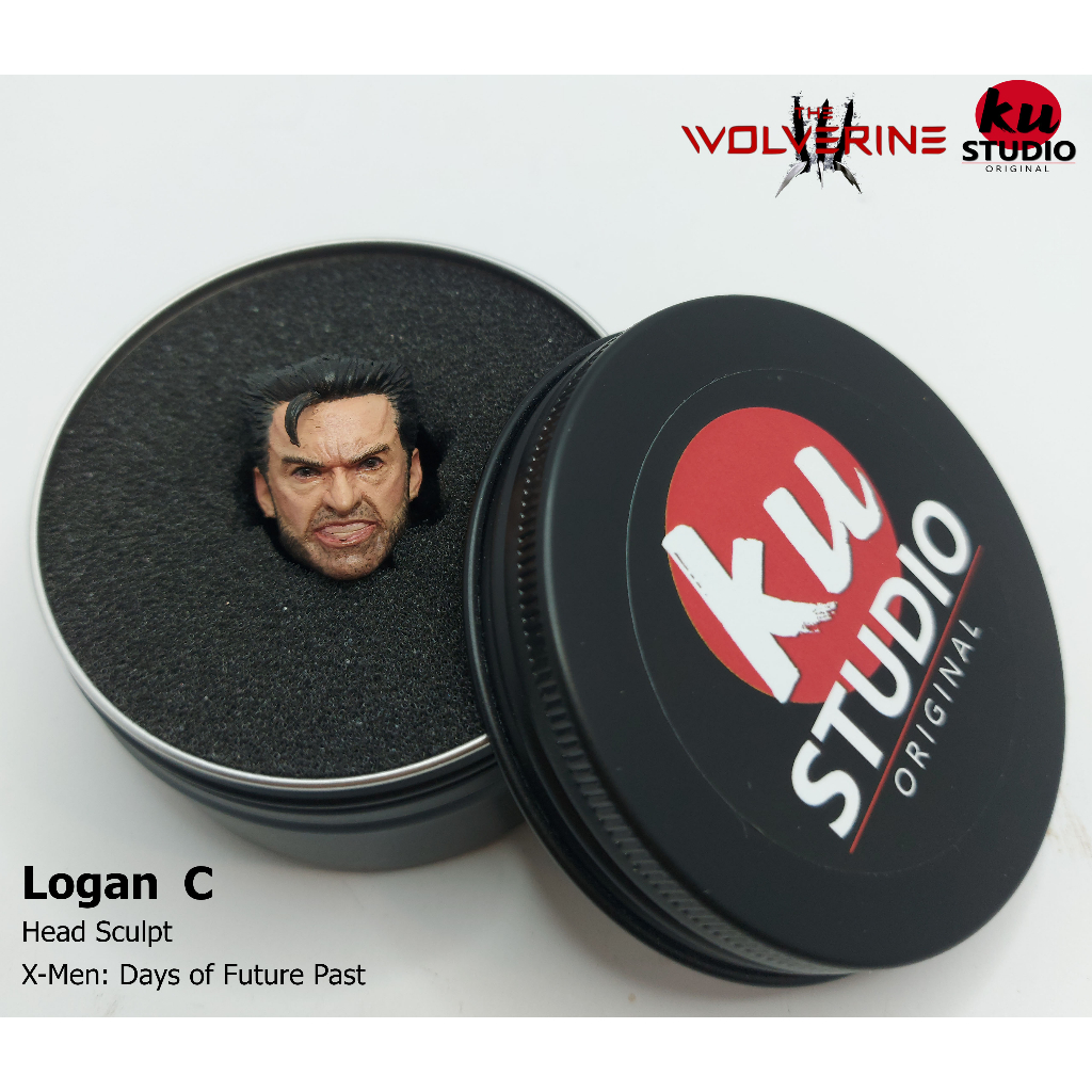 หัวเพ้นท์ The Wolverine C Head Sculpt 1/12