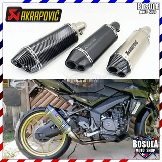 ท่อไอเสีย  Akrapovic สอง หลุม เหมาะสำหรับรถจักรยานยนต์ทุกรุ่น ท่อไอเสีย - หาง