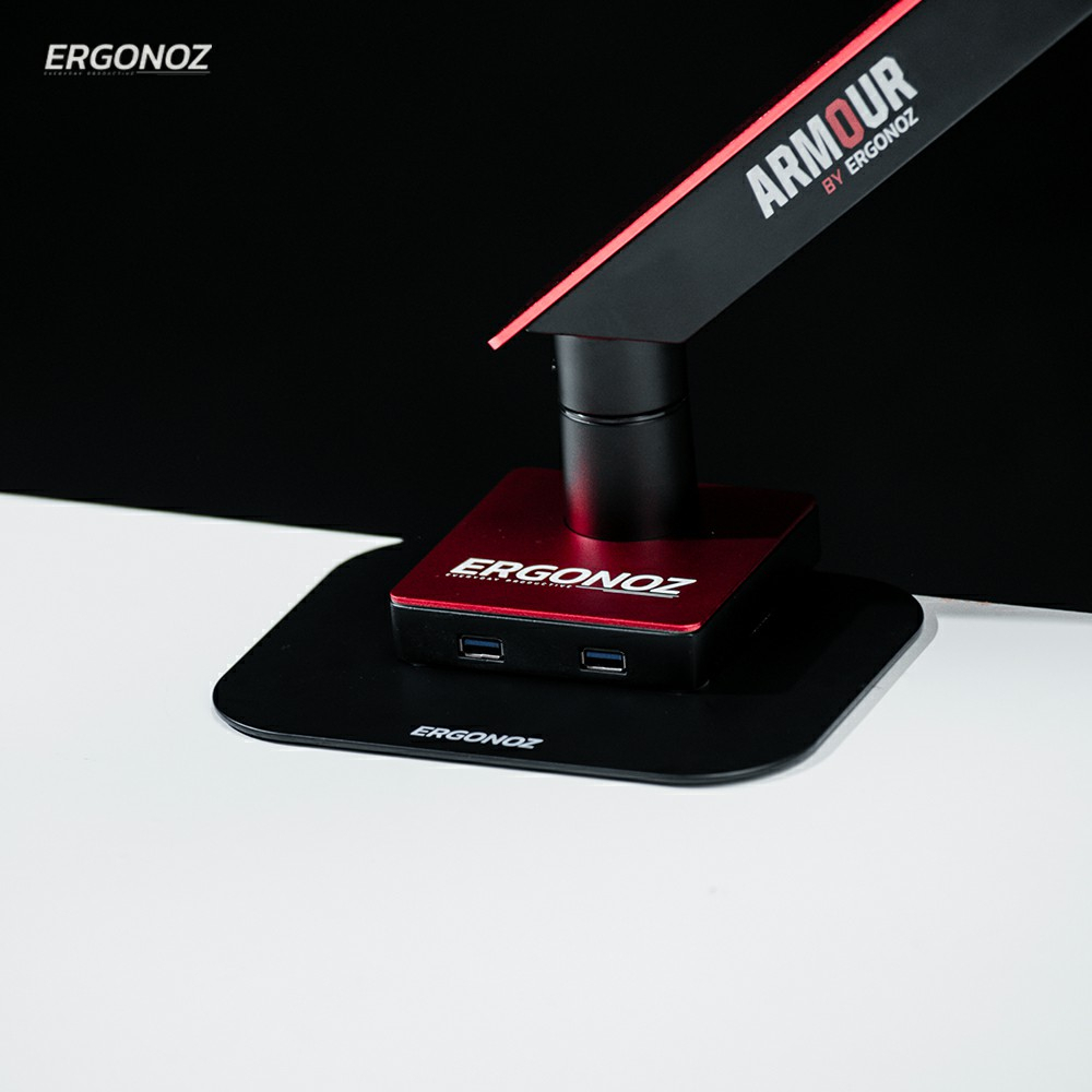 Ergonoz ของแท้ 100%  Monitor Arm Reinforcement Plate อุปกรณ์เสริมป้องกันโต๊ะ แผ่นป้องกันโต๊ะเป็นรอย