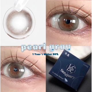 Pearl gray เลนส์รายปี(ค่าอมน้ำ50%)รุ่น Sanctuary (Idollens Isha)