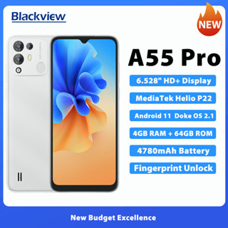 Blackview A55 Pro Smartphone 4GB+64GB ROM 6.528&amp;quot; HD Octa Core Android 11 Mobile Phone Helio P22 13MP Camera Cellpho