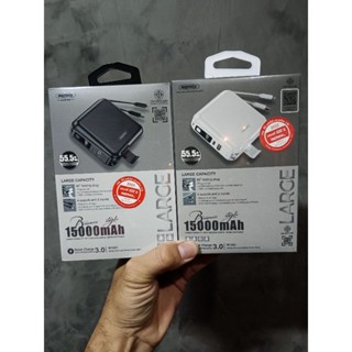 Power bank Remax ชาร์จเร็ว 3.0A 15000 แอมป์  W1501 พร้อมสายชาร์จ  แท้ มี ม.อ.ก