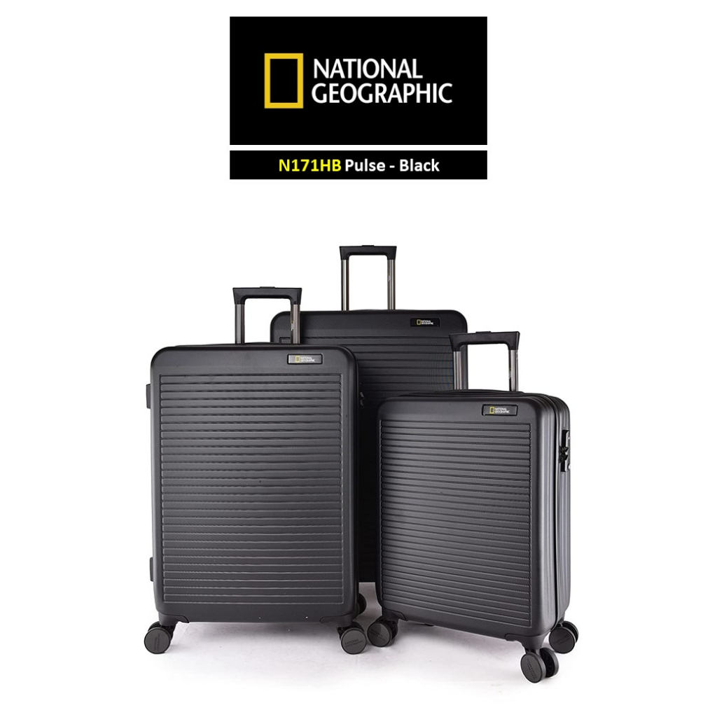 NATIONAL GEOGRAPHIC N171HB Pulse Trolley Luggage - Black กระเป๋าเดินทาง กระเป๋าเดินทางล้อลาก