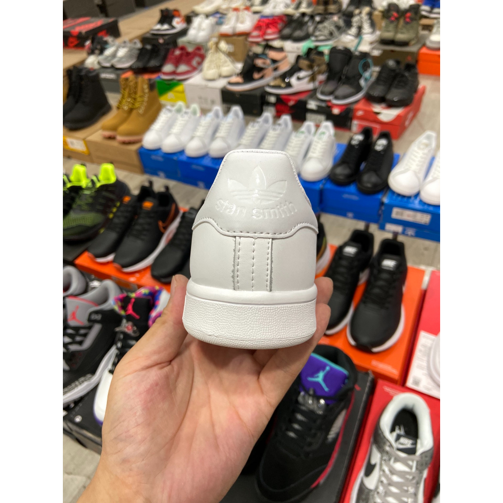 รองเท้าAdidas Stan Smith (หนัง) ผ้าใบสีขาวสินค้าถ่ายจากงานจริง100%