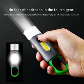 ไฟฉายแรงสูง ขนาดเล็ก แบบพกพา / พวงกุญแจชาร์จ USB ไฟทํางาน / LED ไฟฉายกันน้ํา สําหรับตั้งแคมป์กลางแจ้ง WH-901