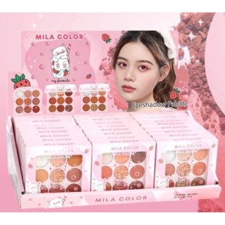 ทาตา MC5061พาเลทตา9ช่อง สไตล์สาวหวาน สีหวานฉ่ำมากก สีชัด ติดทนนาน คละเบอร์❌ ตลับละ35บาท