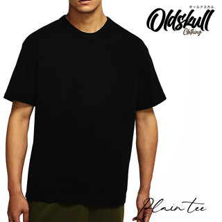 Oldskull เสื้อยืดเปล่า สีพื้น ไม่ยืด ไม่หด สีไม่ตก ของแท้100%