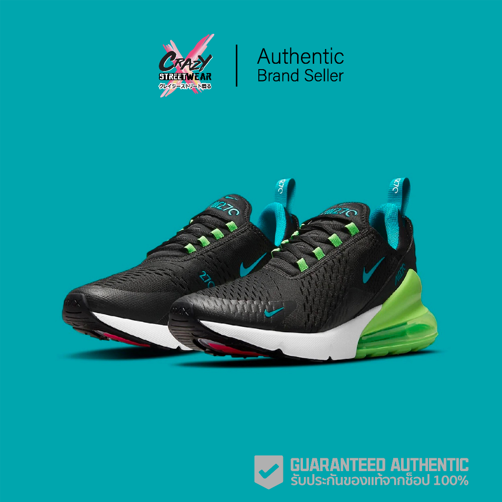 Nike Air Max 270 "Black Green Strike" (DJ5136-001) สินค้าลิขสิทธิ์แท้ Nike รองเท้า