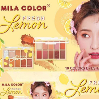 พาเลทอายแชโดว์ทาตา Mila color 10 เฉดสี สีสวย ตลับเล็ก พกพาสะดวก 16 กรัม