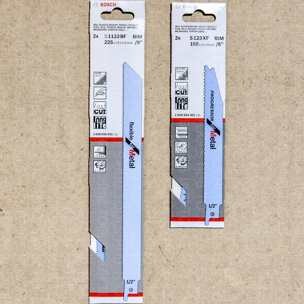 Bosch ใบเลื่อยอเนกประสงค์ ตัดเหล็ก รุ่น S 1122 BF #2608656041 / รุ่น S 123 XF #2608654401(ของแท้)/แพ