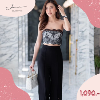 กางเกงจีบหน้า BJ มีสี่สี ดำ เขียว ขาว น้ำตาล แบรนด์ Jane celebstyle ของแท้100% (รูปสินค้าจริงไม่ได้แต่งสีนะคะ)