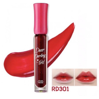 Etude Dear Darling Water Gel Tint 4.5g No.RD301(แดง) ทิ้นเนื้อเจลที่ออกแบบมาให้สีสวยสดแจ่มชัด