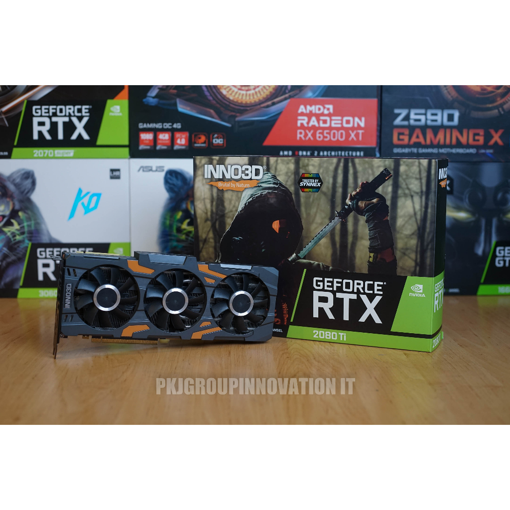 การ์ดจอมือสอง INNO3D 2080 TI OC ใช้งานได้อย่างเต็มที่