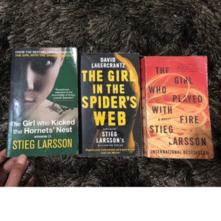 Stieg Larssons Books - The girl in the spiders web, The girl who kicked the hornets nest, the girl who played with...