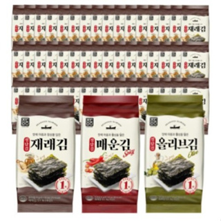 สาหร่ายเกาหลี สาหร่ายทะเลปรุงรส สาหร่ายคิมบับอูยองอู korea seaweed collection jeongdam brand 5g 1ea 3ea 5ea 10sheets 정담김