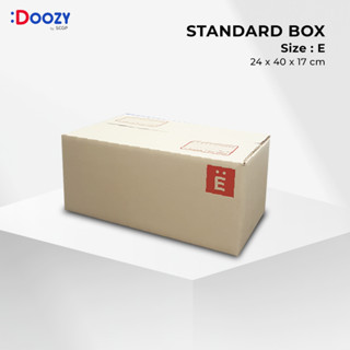 กล่องไปรษณีย์ ขนาด E  (จ)(24x40x17 cm.) แพ็ค 20 ใบ กล่องพัสดุ กล่องฝาชน Doozy Pack ถูกที่สุด!