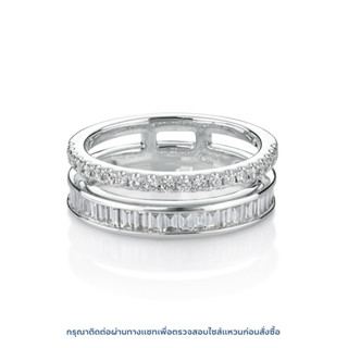 แหวนเพชรแถว Classic Duplex Ring (RE011)