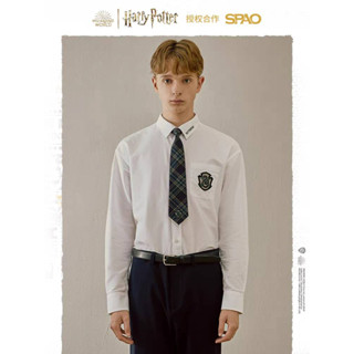 SPAO x Harry Potter เสื้อเชิ้ตแขนยาวปักแฮร์รี่พอตเตอร์ ลิขสิทธิ์แท้