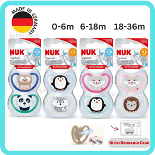 NUK Space Orthodontic Pacifiers จุกหลอกสำหรับทารก (1 แพค = 2 ชิ้น)