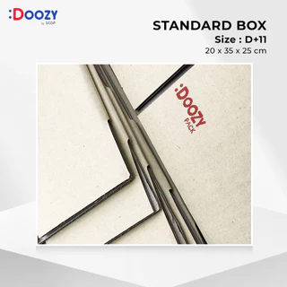 กล่องไปรษณีย์ ขนาด D+11 (20x35x25 ซม.) แพ็ค 20 กล่องพัสดุ กล่องฝาชน Doozy Pack ถูกที่สุด!