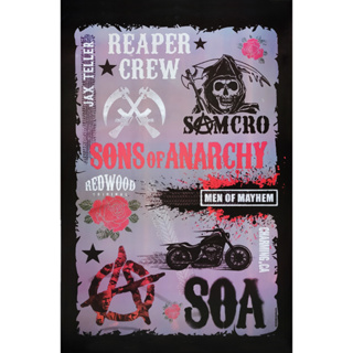 โปสเตอร์ หนัง SONS OF ANARCHY SOA 2008 POSTER 24”x35” Inch American TV Series CHARLIE HUNNAM v10