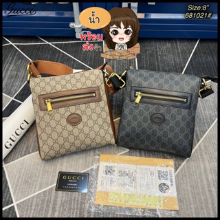 gucci สะพายข้าง ผู้ชาย size 8” พร้อมส่ง แถมฟรี ถุงผ้า