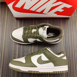 （ของแท้ 100 %）รองเท้าผ้าใบ Nike Dunk Low "Medium Olive"