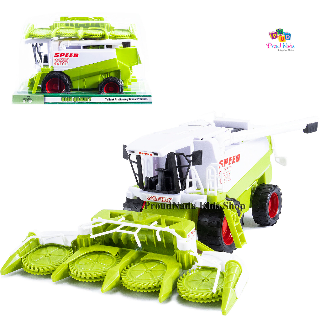 ProudNada Toys ของเล่นเด็ก รถเกี่ยวข้าว รถฟาร์ม ฝาครอบ FARM TRACTOR NO.8889-5