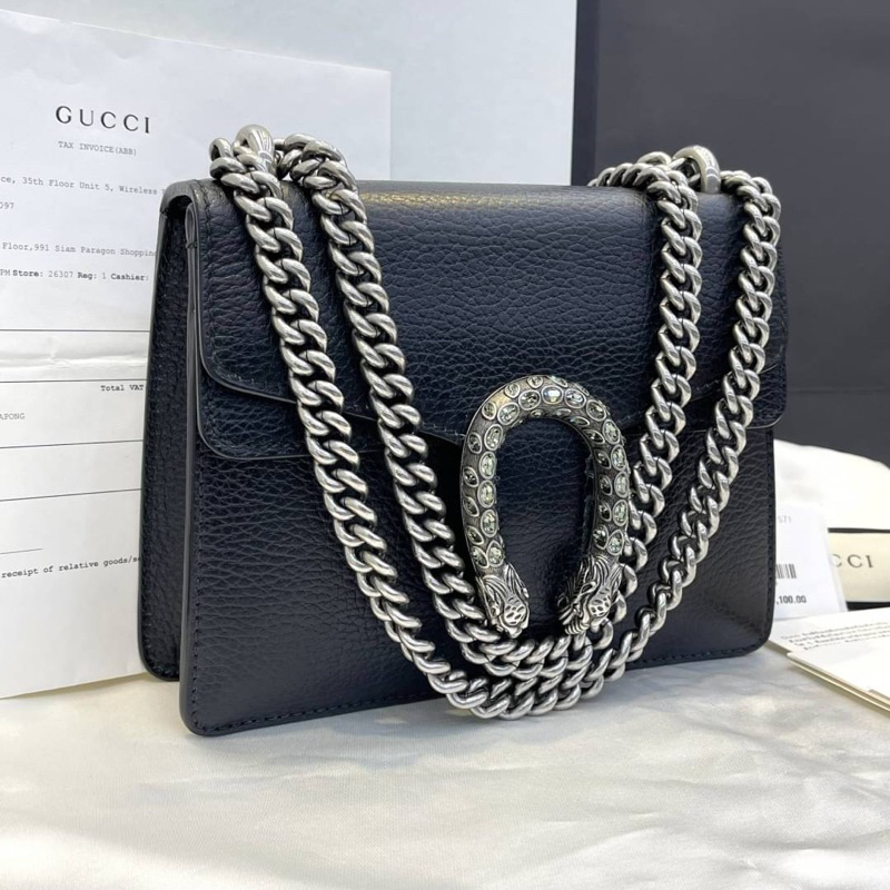 Gucci Dionysus leather mini bag ปี 19 20x15.5x5