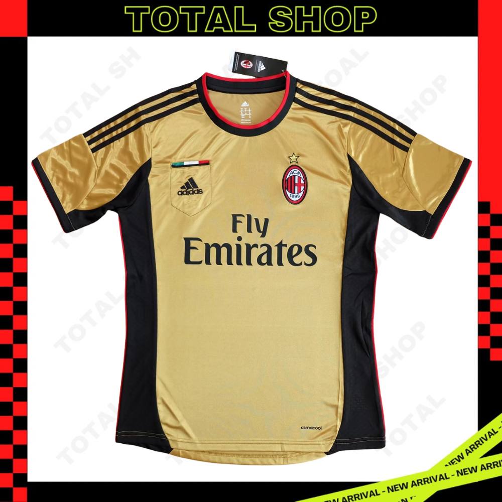 AC Milan 2013/14 Third Gold Jersey เสื้อเอซีมิลาน2013 เสื้อเอซีมิลานทอง2014