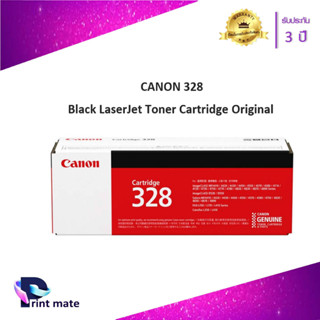 CANON Cartridge-328 BK ตลับหมึกโทนเนอร์ สีดำ ของแท้ Black Original Toner Cartridge