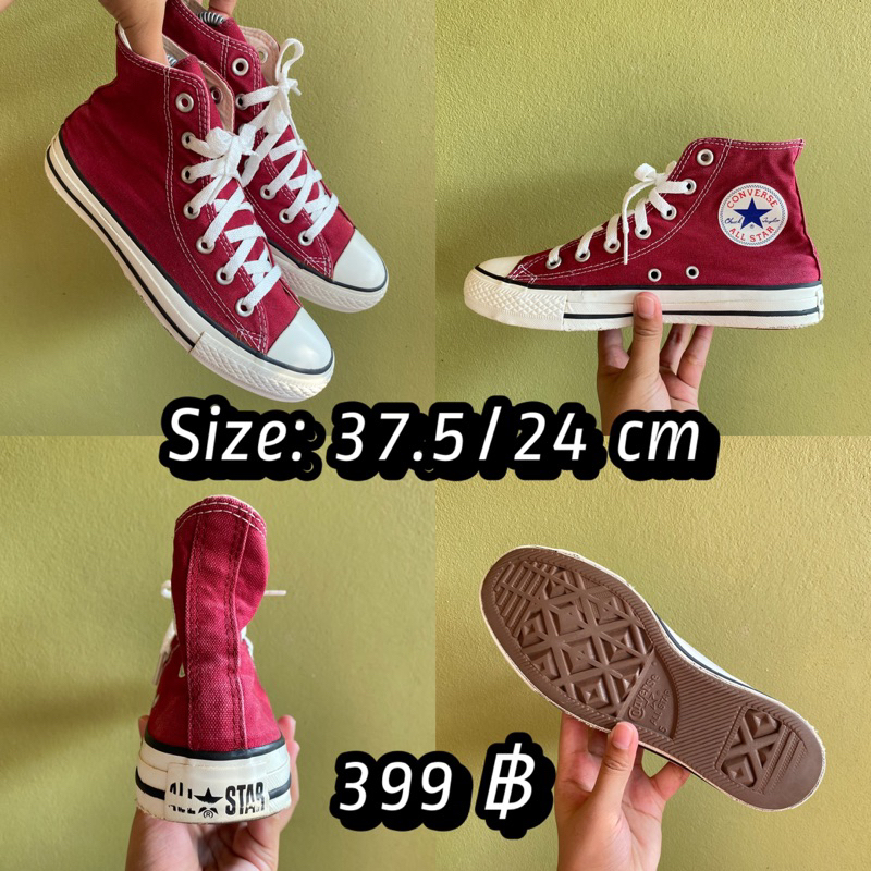 Converse หุ้มข้อ 👟 Size : 37 รองเท้ามือสอง ของแท้ 💯