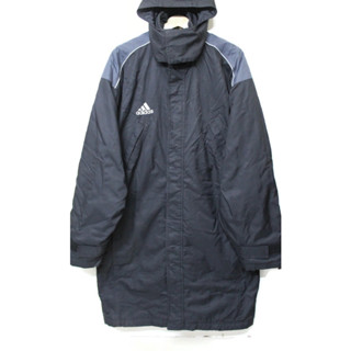 เสื้อโค้ทกันหนาว adidas ของแท้ รอบอก 50 นิ้ว ฮู้ดถอดแยกได้ เสื้อกันหนาว มือสอง