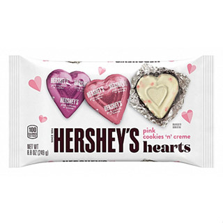 Hersheys Hearts Pink Cookies n Creme BBF 02/2024