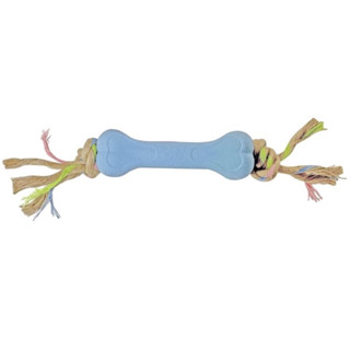 V-PET Eco-Friendly Natural Rubber Bone &amp; Hemp Rope Dog Toy