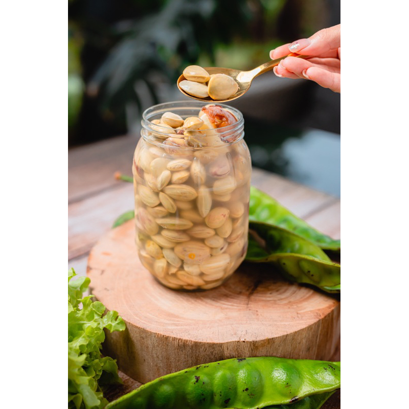 สะตอดอง ปุกละ 300 กรัม รวมน้ำดองเปรี้ยว ตอดองใต้ กรอบ อร่อย ไม่เปื่อย ผลิตโดยกรรมวิธีสะอาด