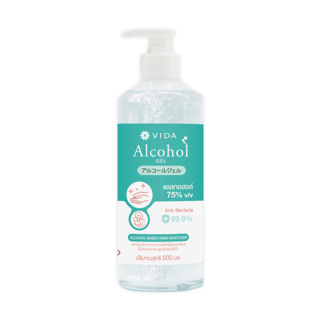 Vida Alcohol Gel  500 Ml.(วีด้า เจล) 1 ขวด