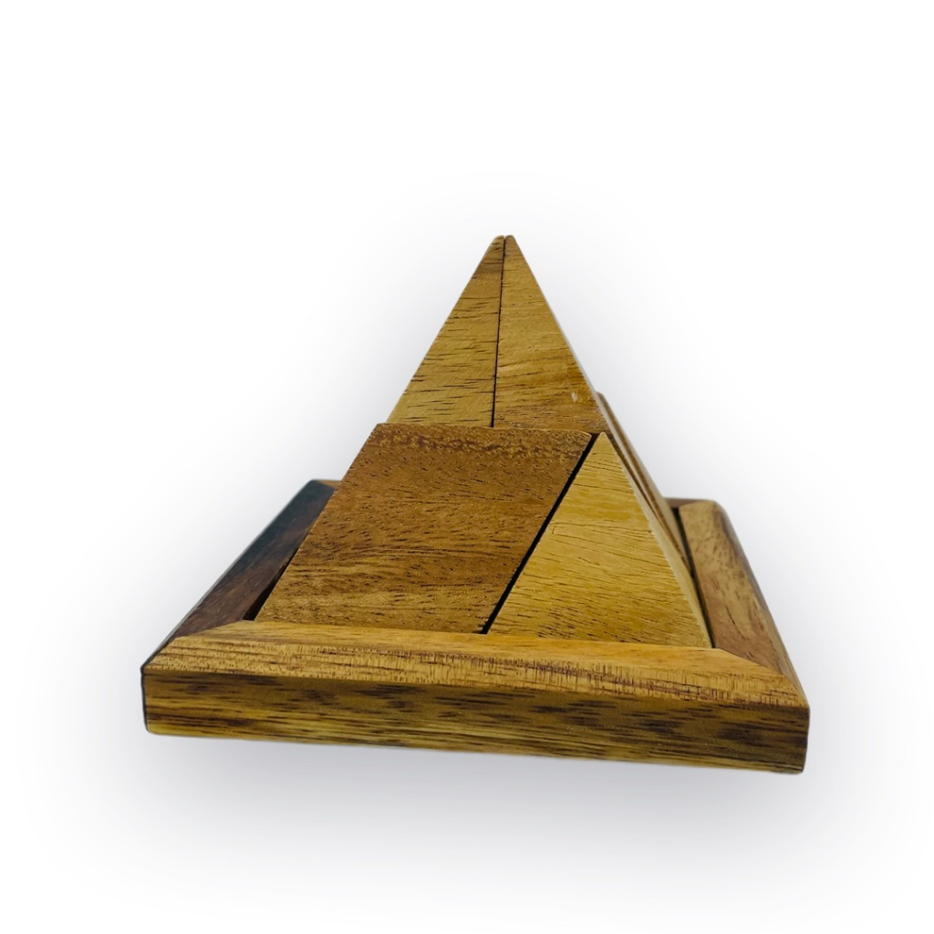 เกมไม้ปิรามิด5ชิ้น Pyramid 5 pcs. ของเล่นไม้ ของสะสม ของเล่นไม้ฝึกสมอง เสริมพัฒนาการ ปริศนาไม้สำหรับเด็กและผู้ใหญ่